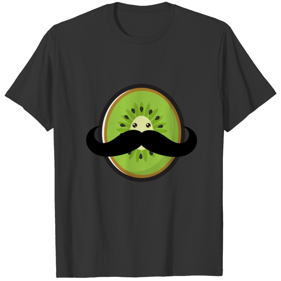Mustache Kiwi kiwifruit T-shirt