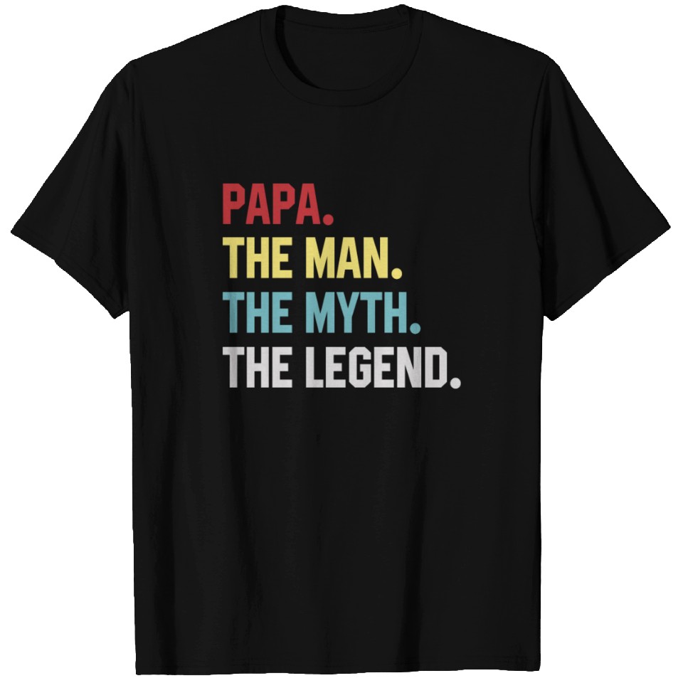 Mens Papa the Veteran the Myth the Legend Shirt