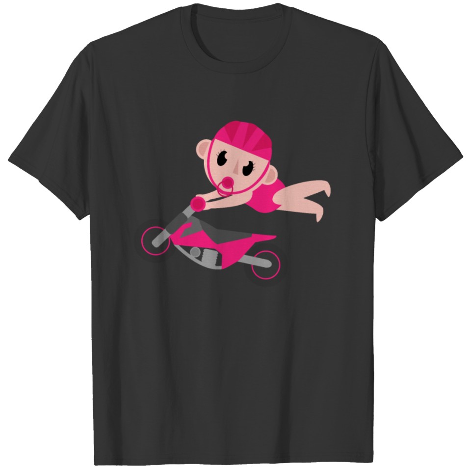 Baby Girl Motorcycle Baby Parent Motorcycle Kids T Shirts