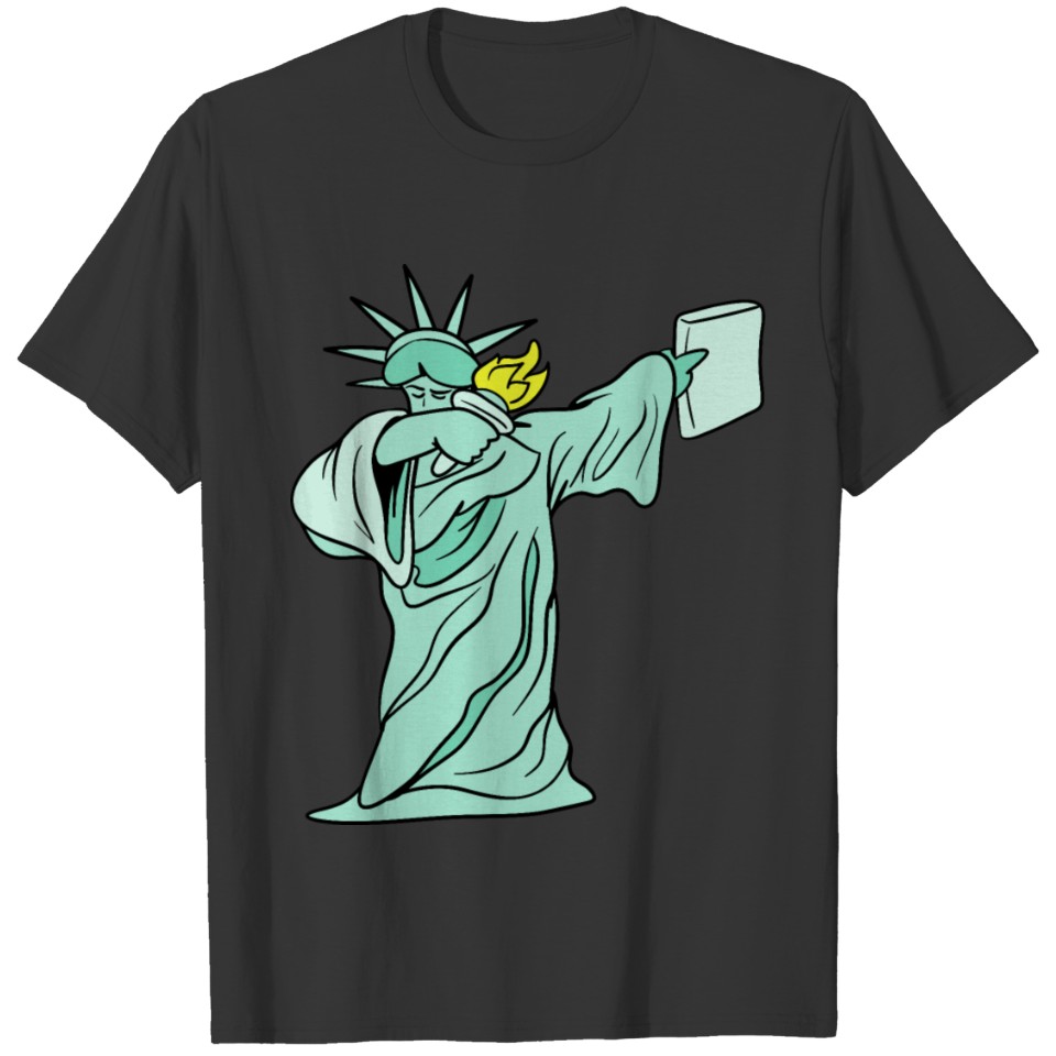 Dabbing Dab Statue of Liberty T-shirt