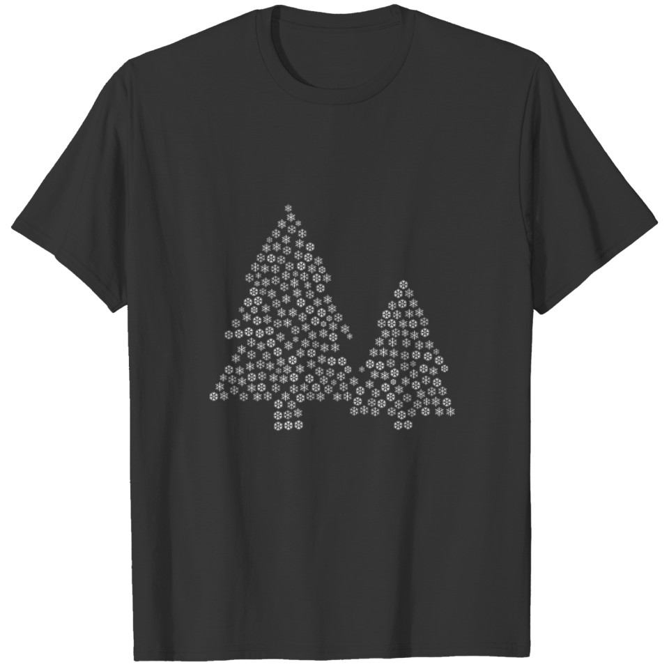 Snow Wordcloud of a trees foi form (white) T-shirt