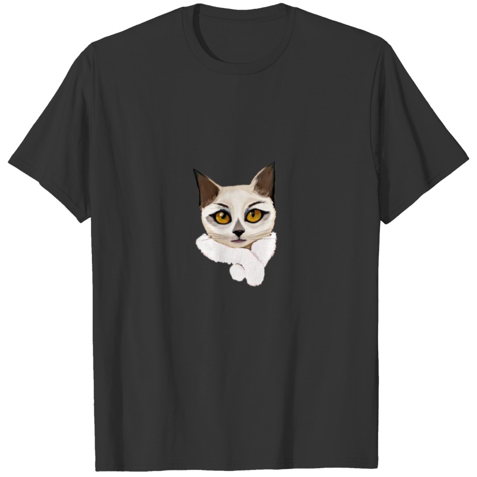 White Cat Face I Lovely looking Cats T-shirt