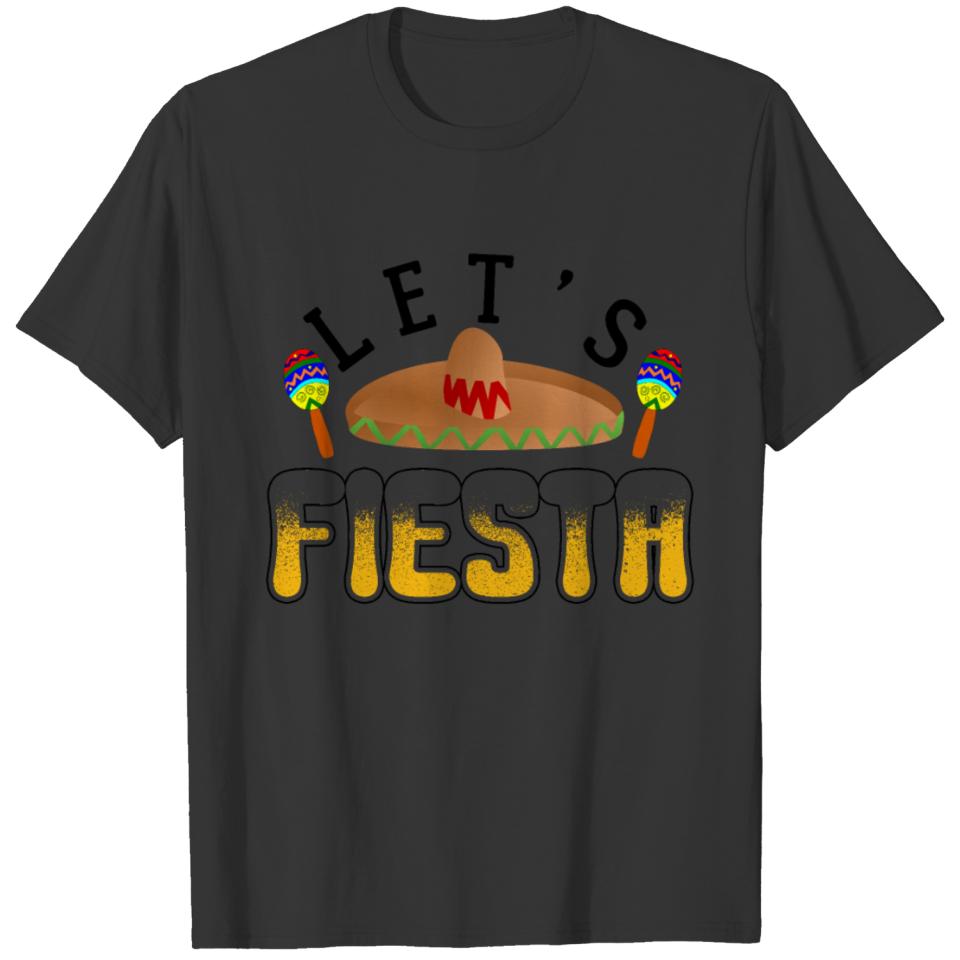 Fiesta Party Sombrero Mexico Cool Stylish Gift Fun T-shirt