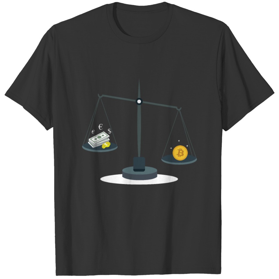 Bitcoin - Digital Money Libra - Cryptocurrencies T-shirt