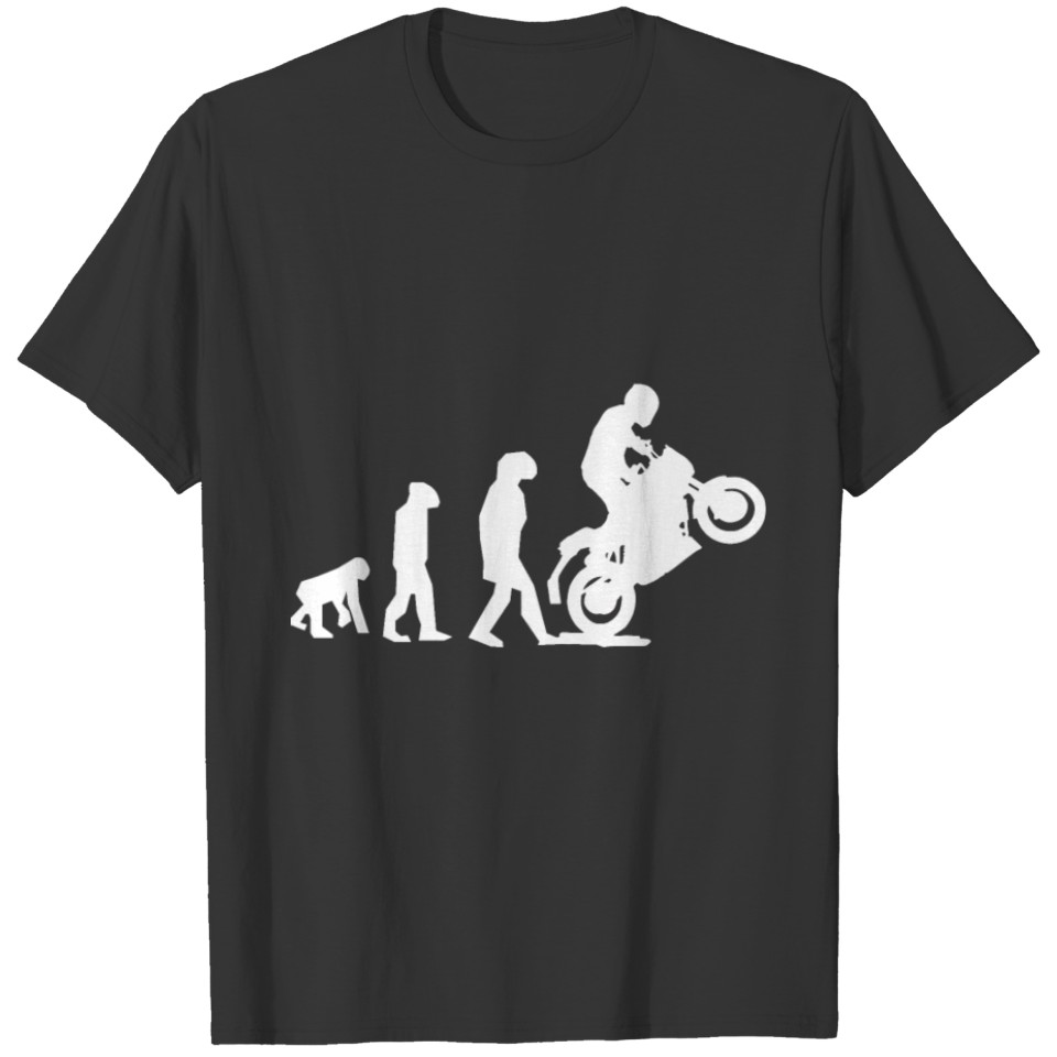 Motorrad Biker Enduro Evolution Geschenk T-shirt
