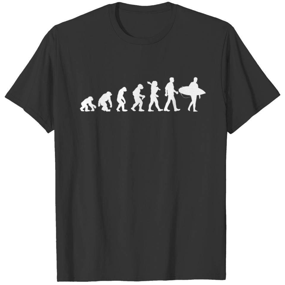 Surfer Evolution Wellen Reiten Geschenk idee T-shirt