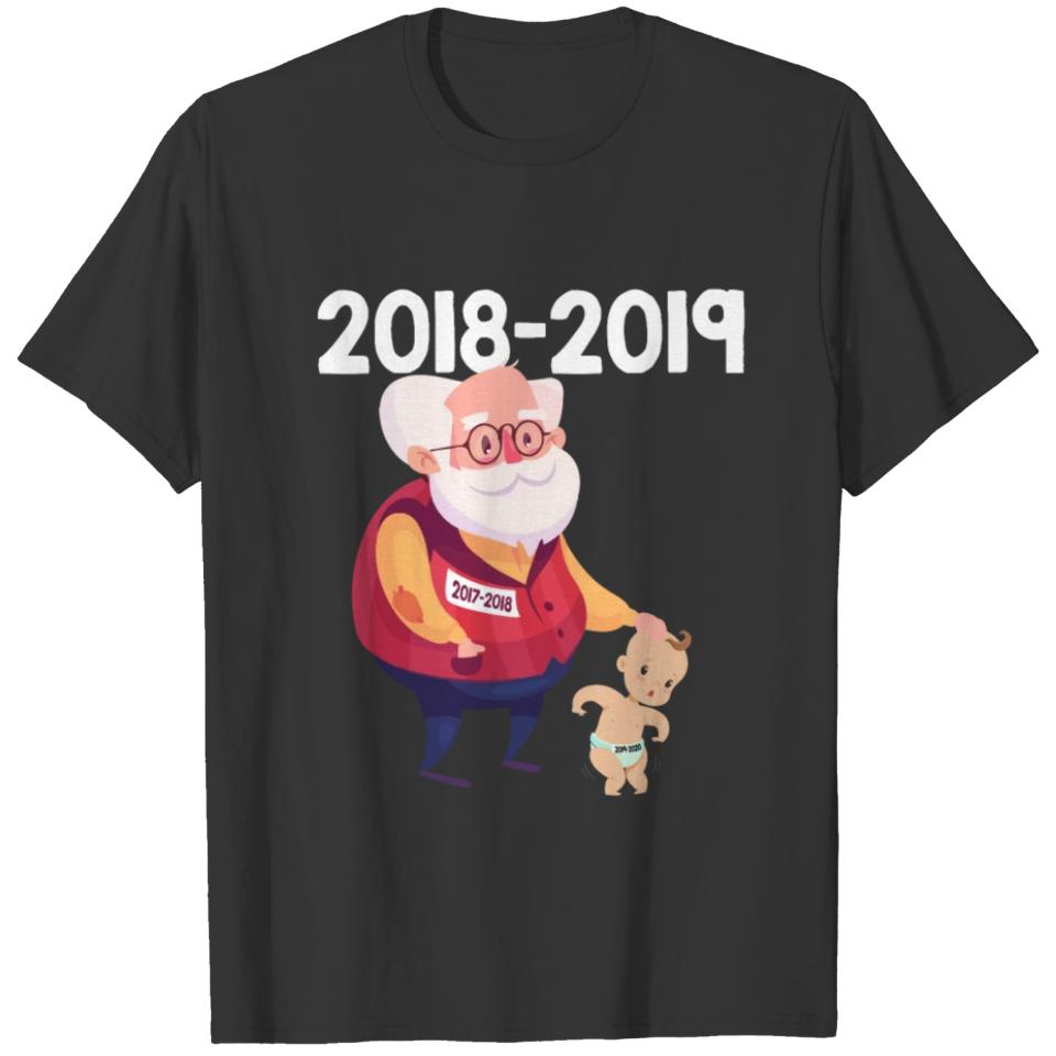 Grandpa Grandson New Year T-shirt