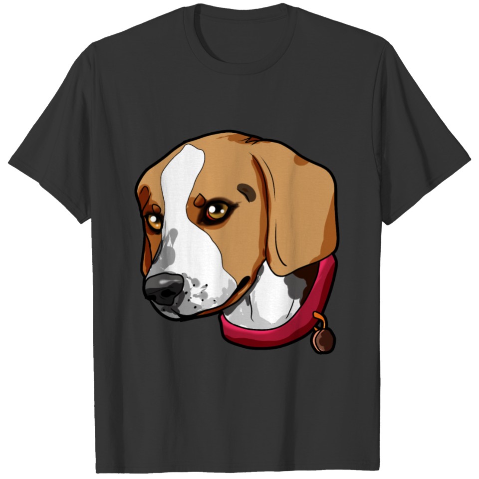 Beagle Dog Puppy Doggie Present funny Cartoon T-shirt