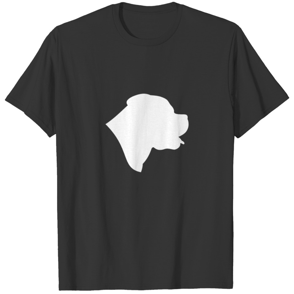 Rottweiler Dog Head Silhouette T Shirts