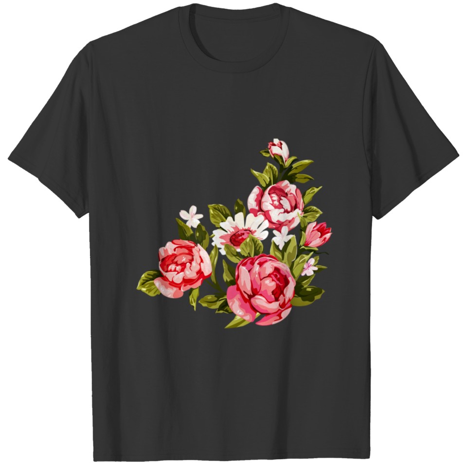 Rose Plant Garden Love Red Floral Ornament Gift T Shirts
