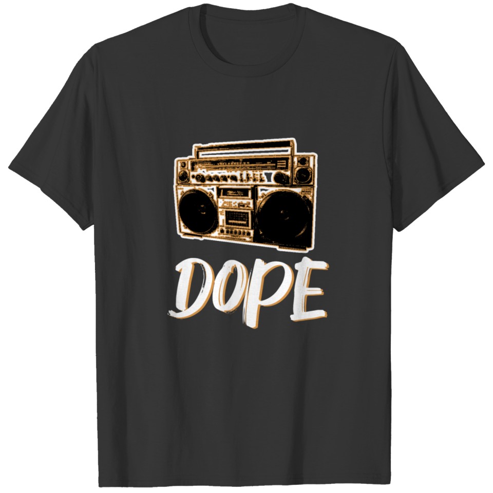 Dope Hiphop rap gangster ghetto blaster T-shirt