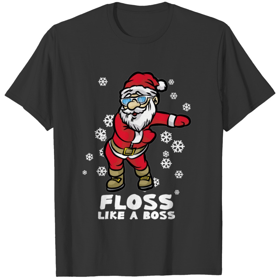 Dancing Santa Flossing Santa Flossin Santa Claus T-shirt