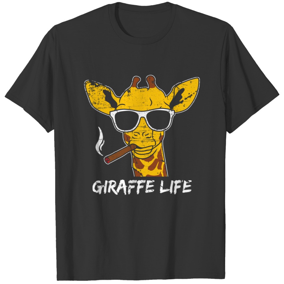 Giraffe sand yellow brown sun heat T Shirts