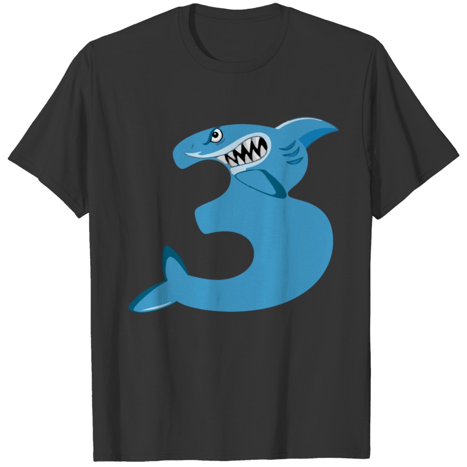 Shark Birthday/Kids 3rd Birthday shirt T-shirt