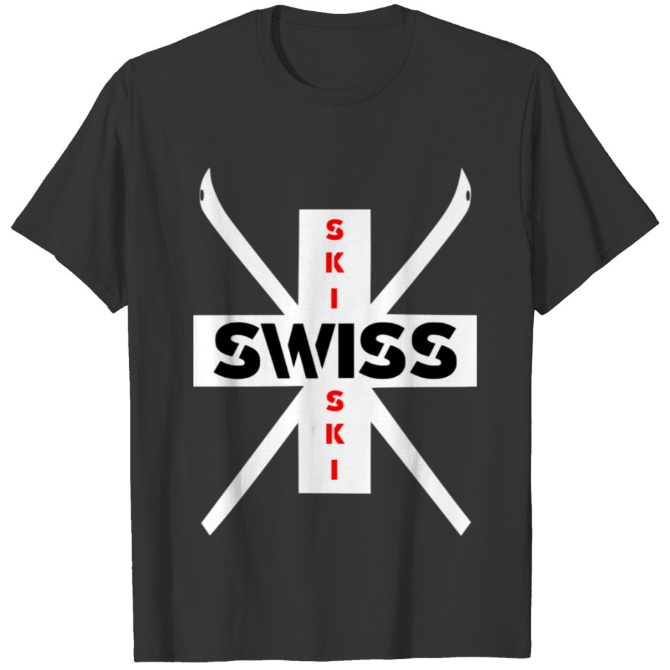 Ski Swiss Ski motive white T-shirt