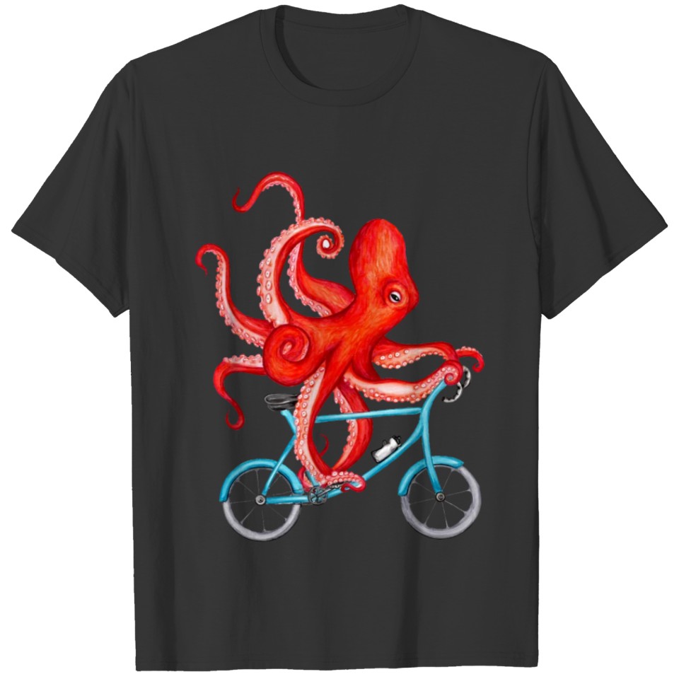 cycling octopus T-shirt