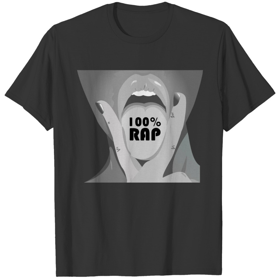 Rap 100% Tongue Girl Music T Shirts hip hop T Shirts