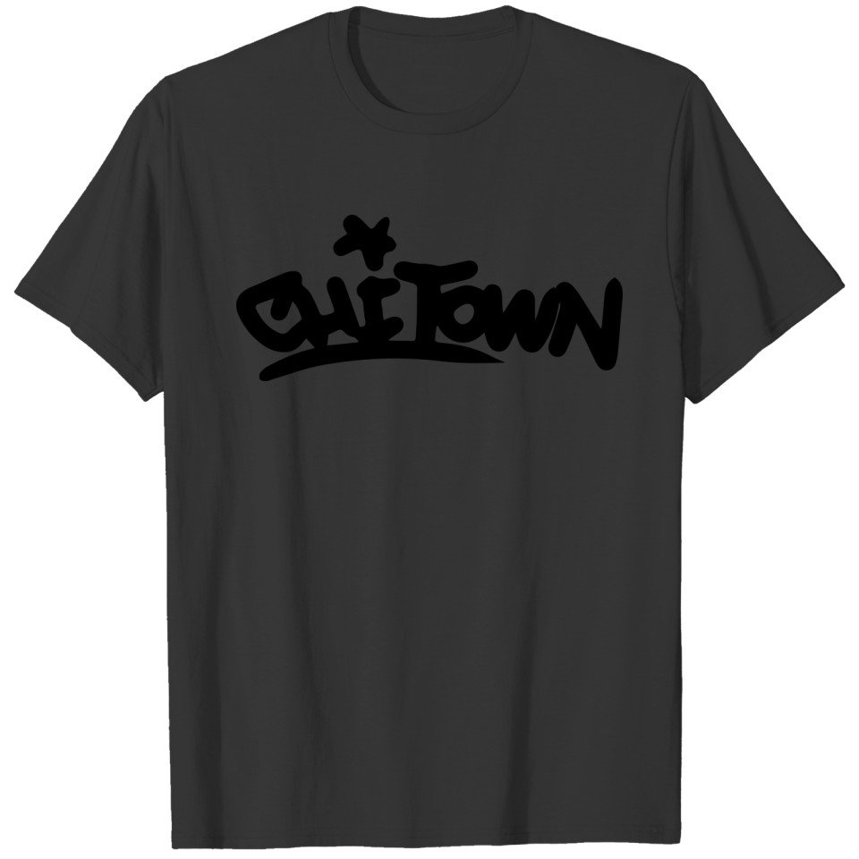 Chi-town Graffiti Tag (black copy) T-shirt