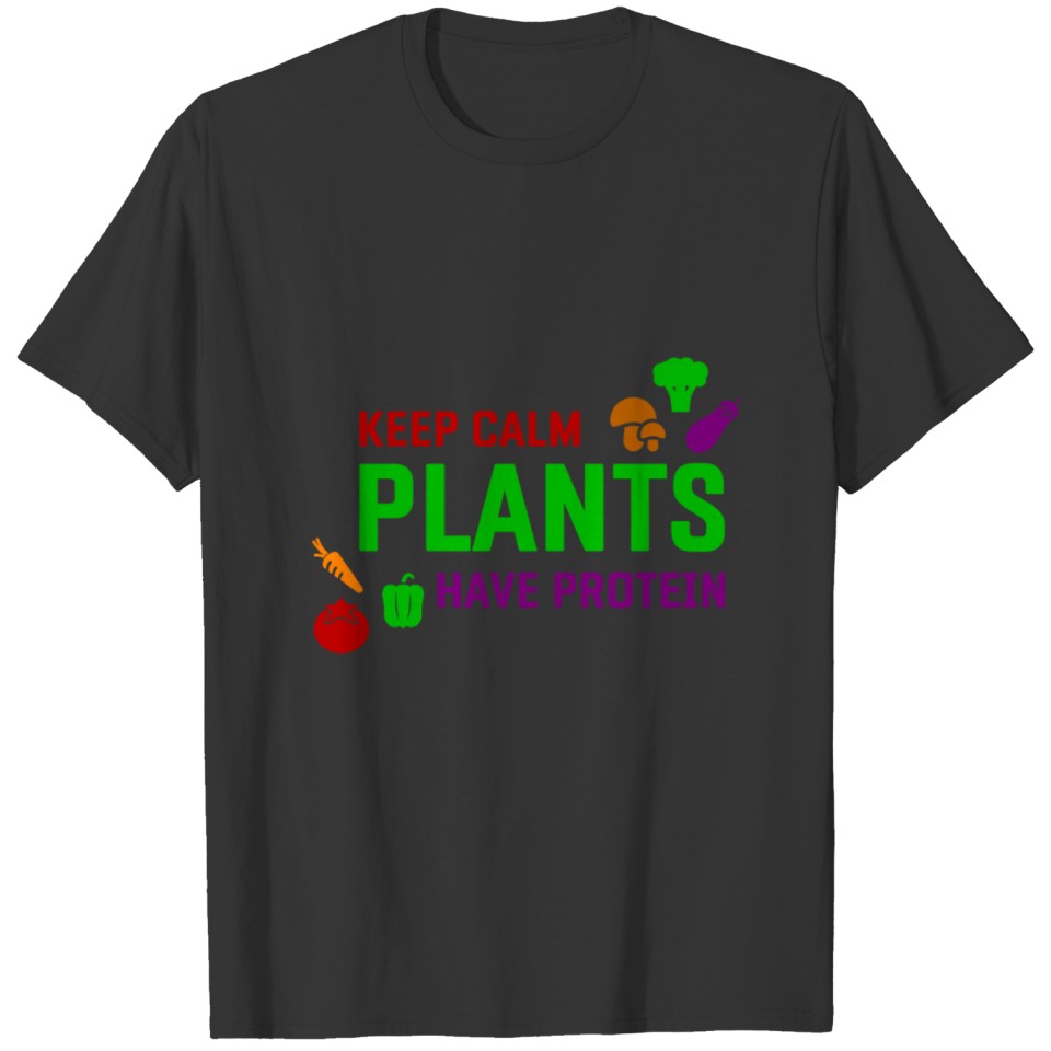 Vegan Vegetarian Diet Plants Protein Gift T-shirt