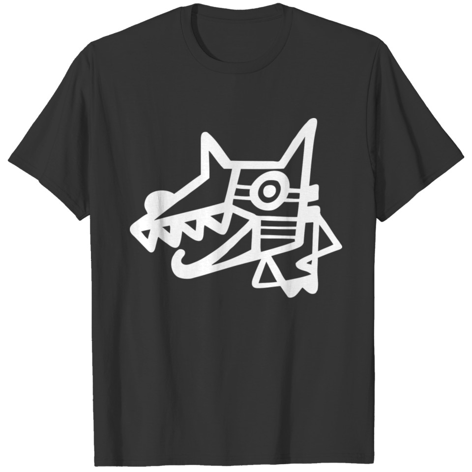 Funny white cartoon crocodile as a gift idea T-shirt