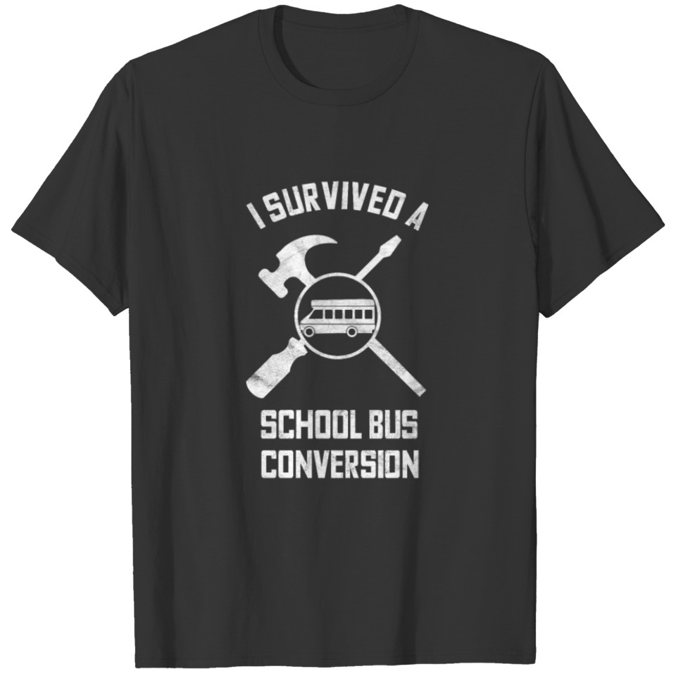 Funny school bus conversion camper bus Gift T-shirt