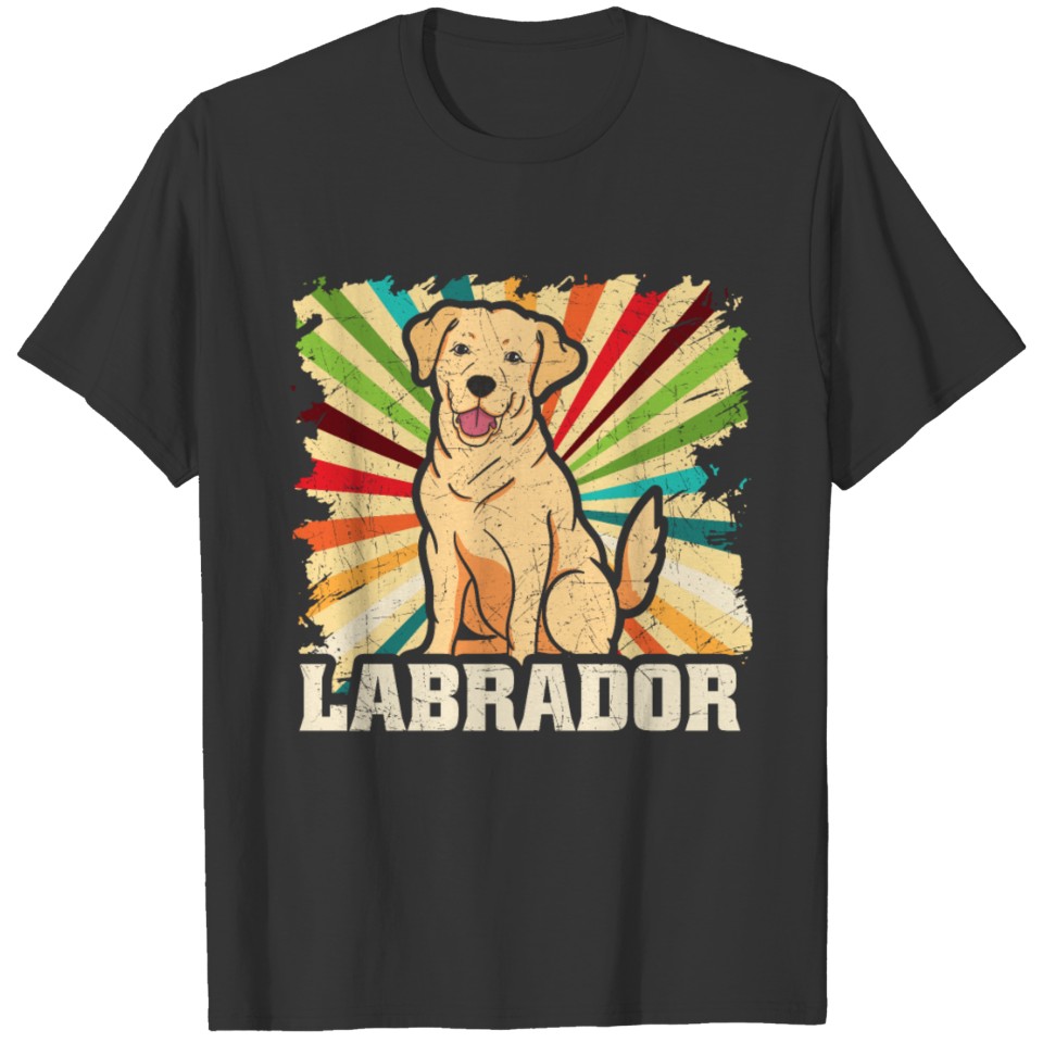 Labrador Retriever Dog Retro Vintage Gift Present T Shirts