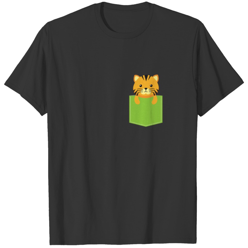 Baby Tiger in a pocket T Shirts
