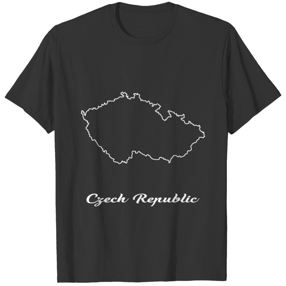 Czech Republic Map Map T-shirt