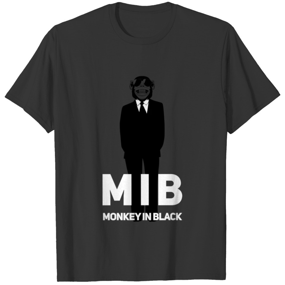 Monkey In Black T-shirt