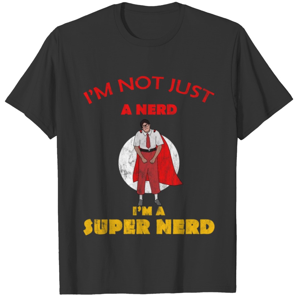 Nerd Superhero Funny Gift T-shirt