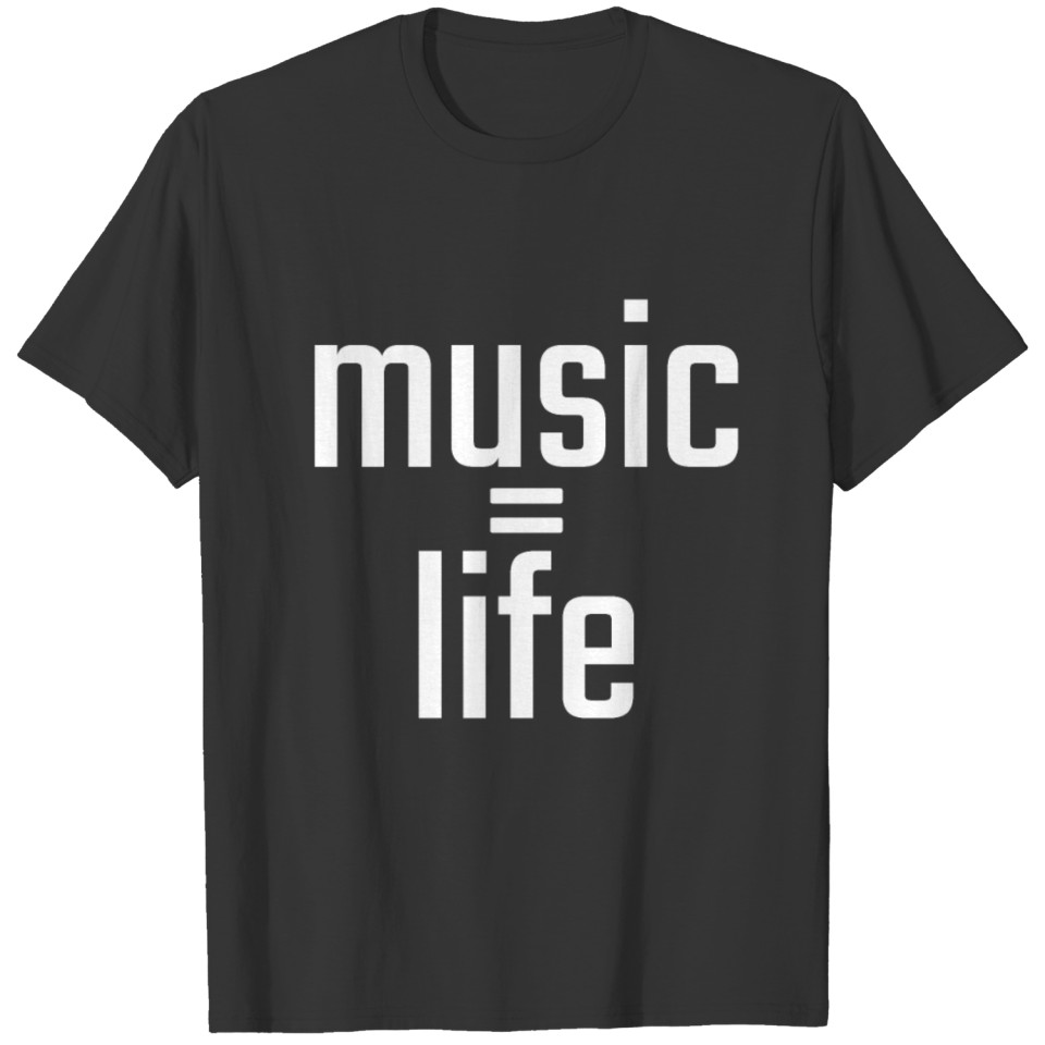 music is my life Music is Live Love Colorful T Shirts