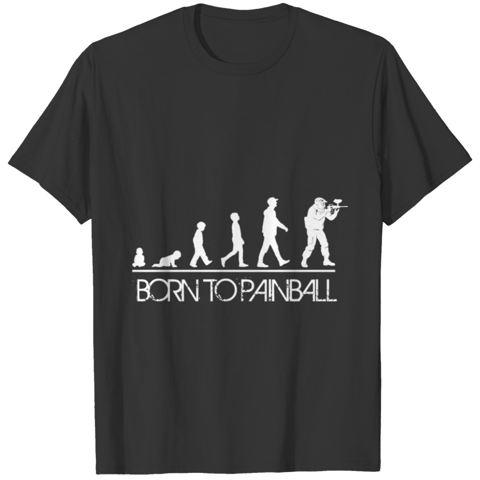 Born To Paintball White T-shirt