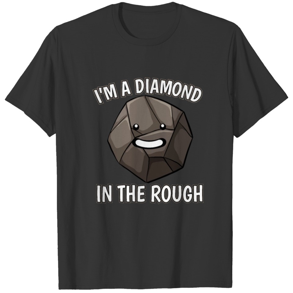 Diamond Inner Values Sayings Quotes Charcoal Gift T-shirt