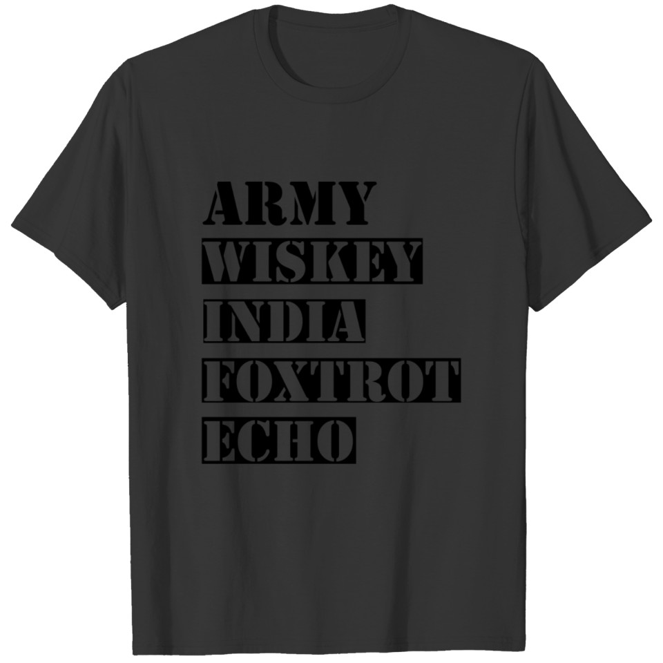 Army wife transparant T-shirt