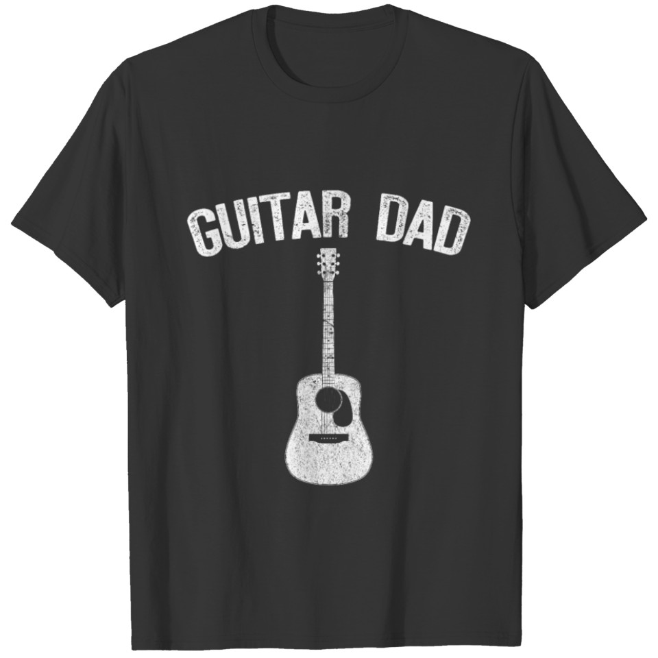 E Bass Dad Guitar father's day gift idea musicians T-shirt
