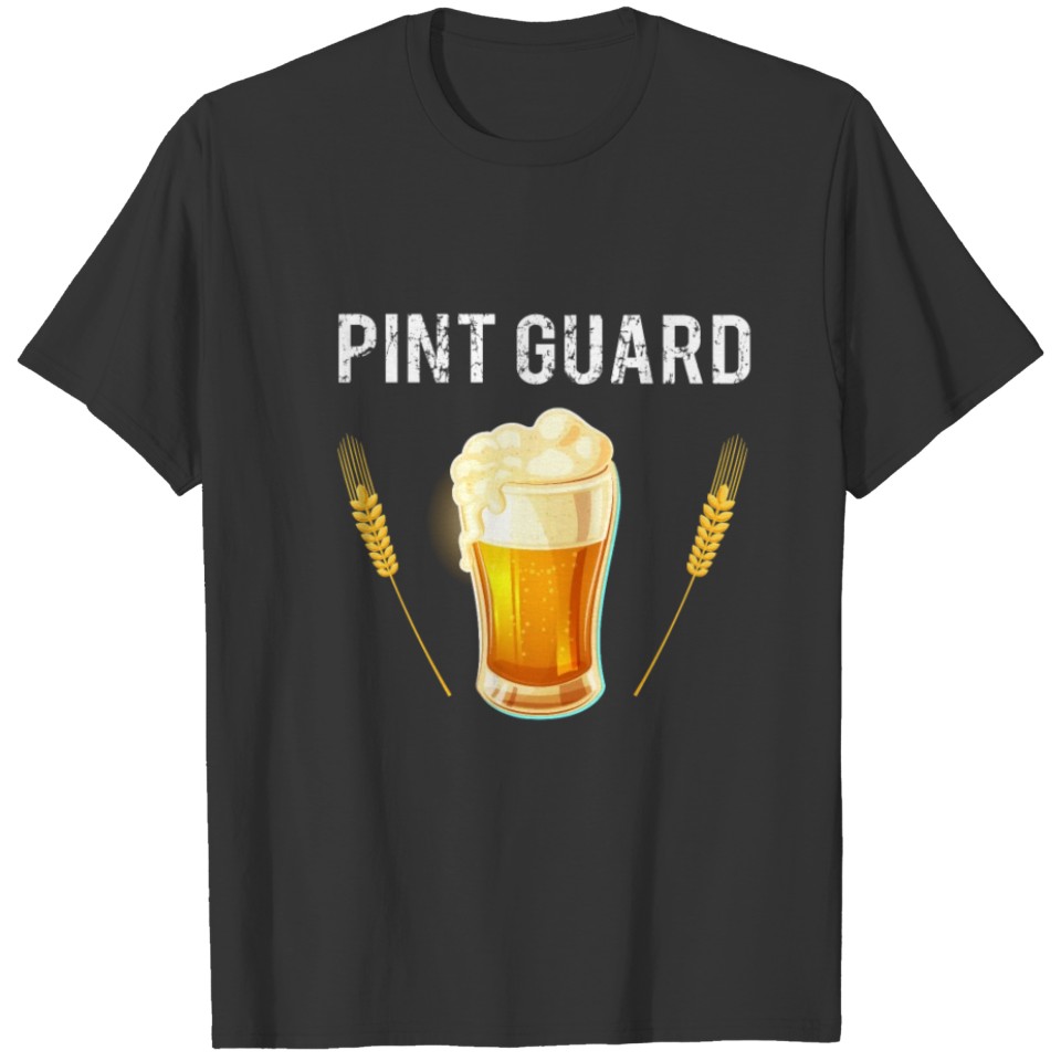 Funny Retro Distressed Basketball Beer Pint Guard T-shirt
