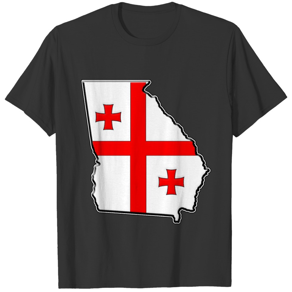 Georgia Flag Map T-shirt
