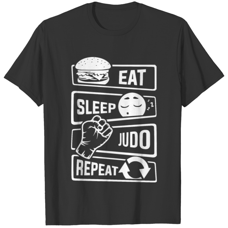 eat sleep judo repeat T-shirt