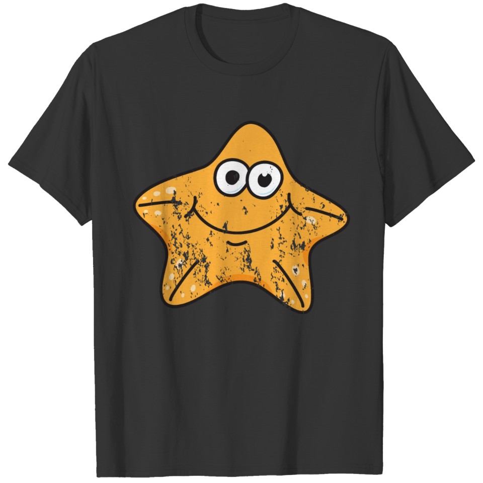 Retro Vintage Grunge Style Starfish T-shirt