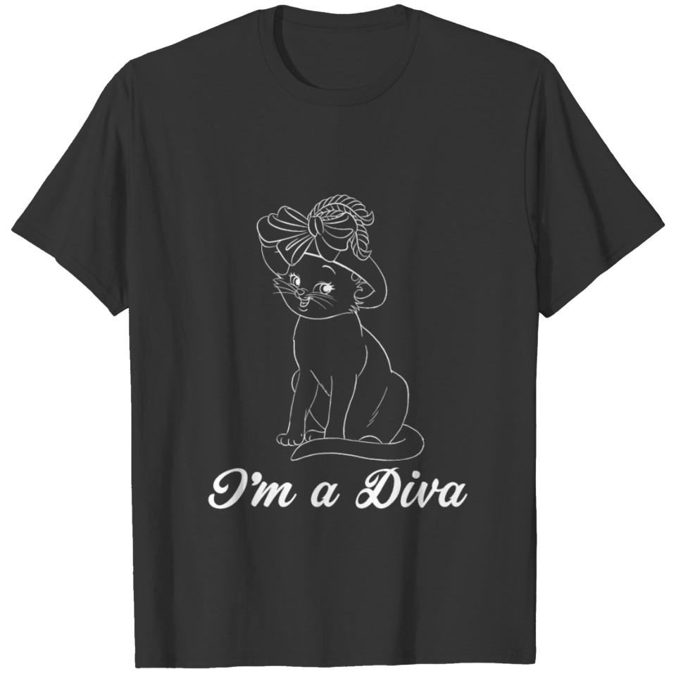 I'm a Diva - Diva Cat T-shirt