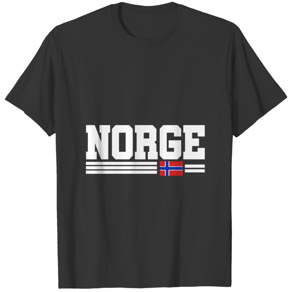 Norway gift map banner flag T-shirt