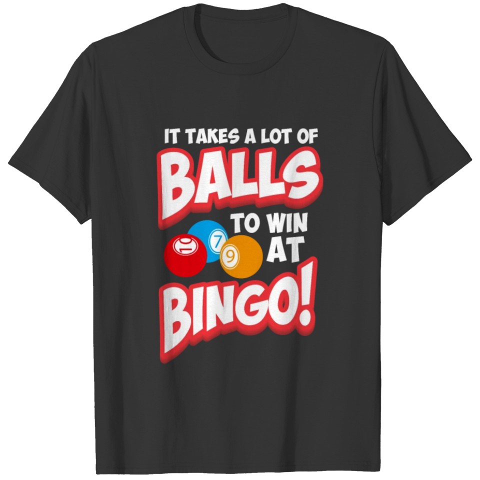 Funny Bingo Gift for Grandparents Good luck to win T-shirt