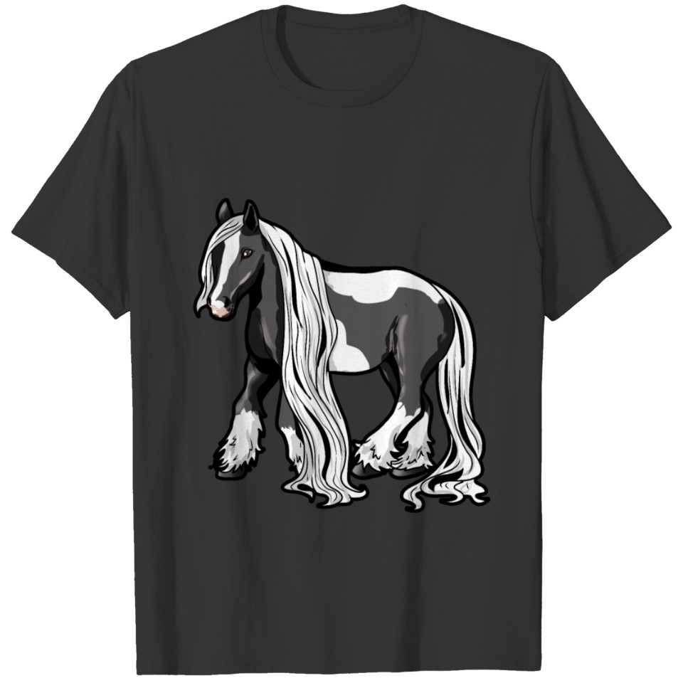 Gypsy horse horseriding riding present gift T-shirt