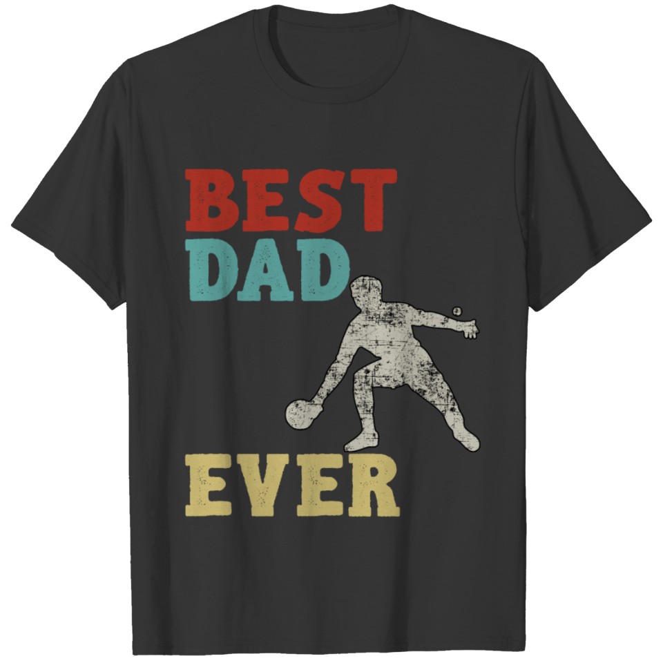 Vintage Retro 70s - Best Ping Pong Player Dad Ever T-shirt