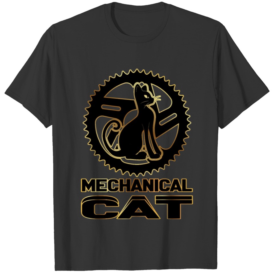 mechanical cat T-shirt