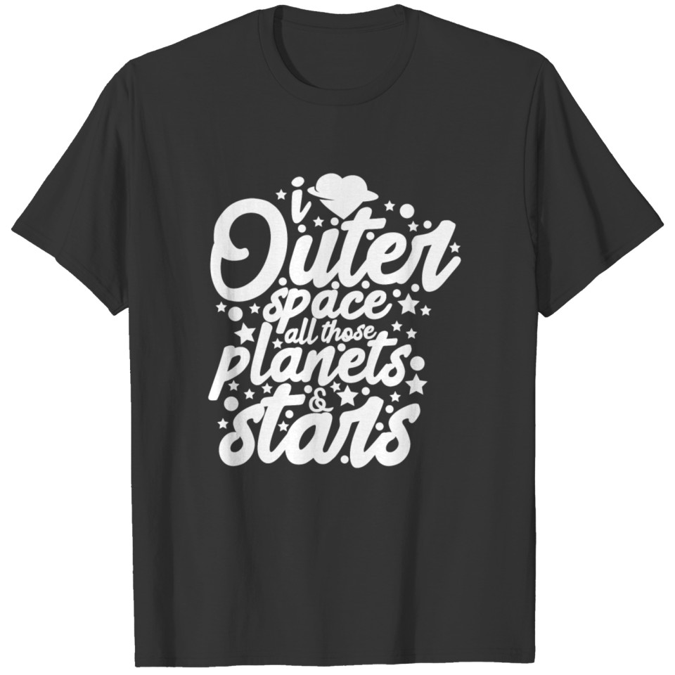 Planets Love The Galaxy White Cool Gift T Shirts