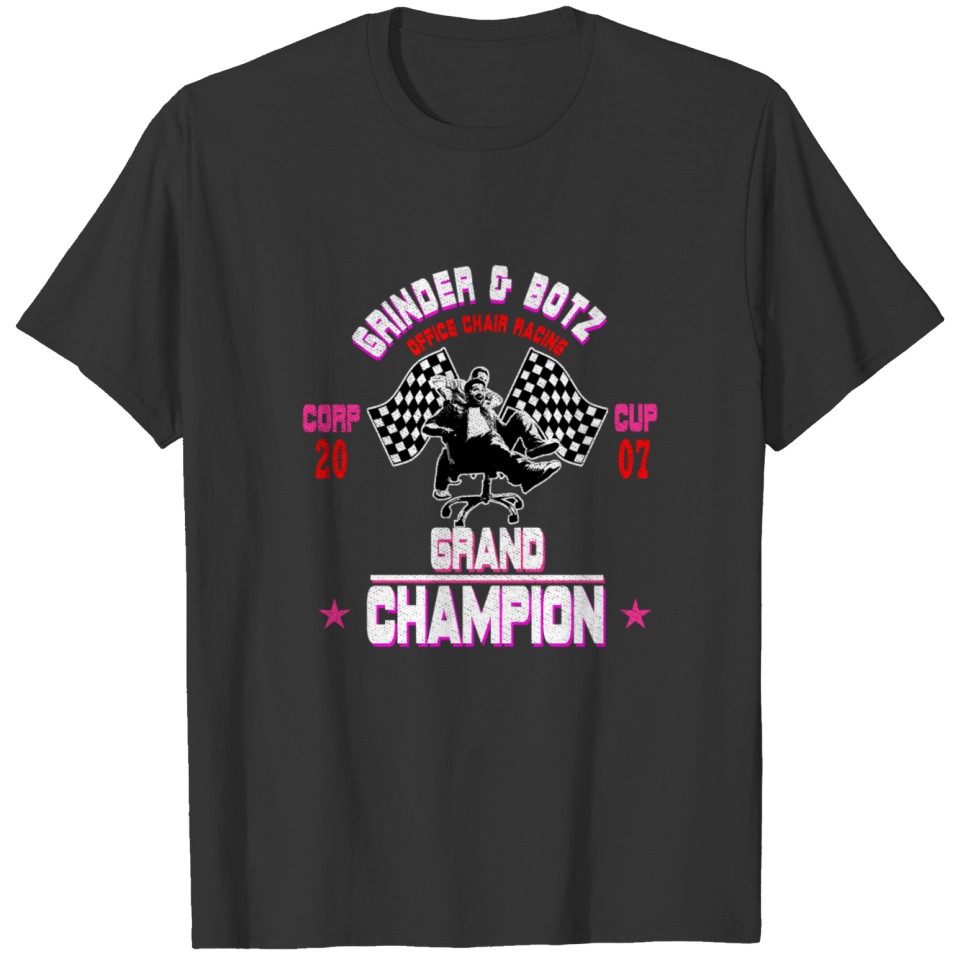 Office Chair Race Champion Vintage T-shirt