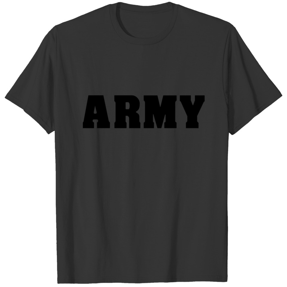 ARMY army athlete muscle man gym T-shirt