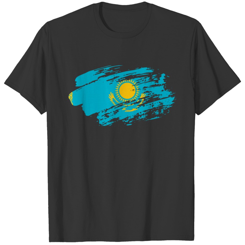 Kazakhstan Flag Tee T-shirt