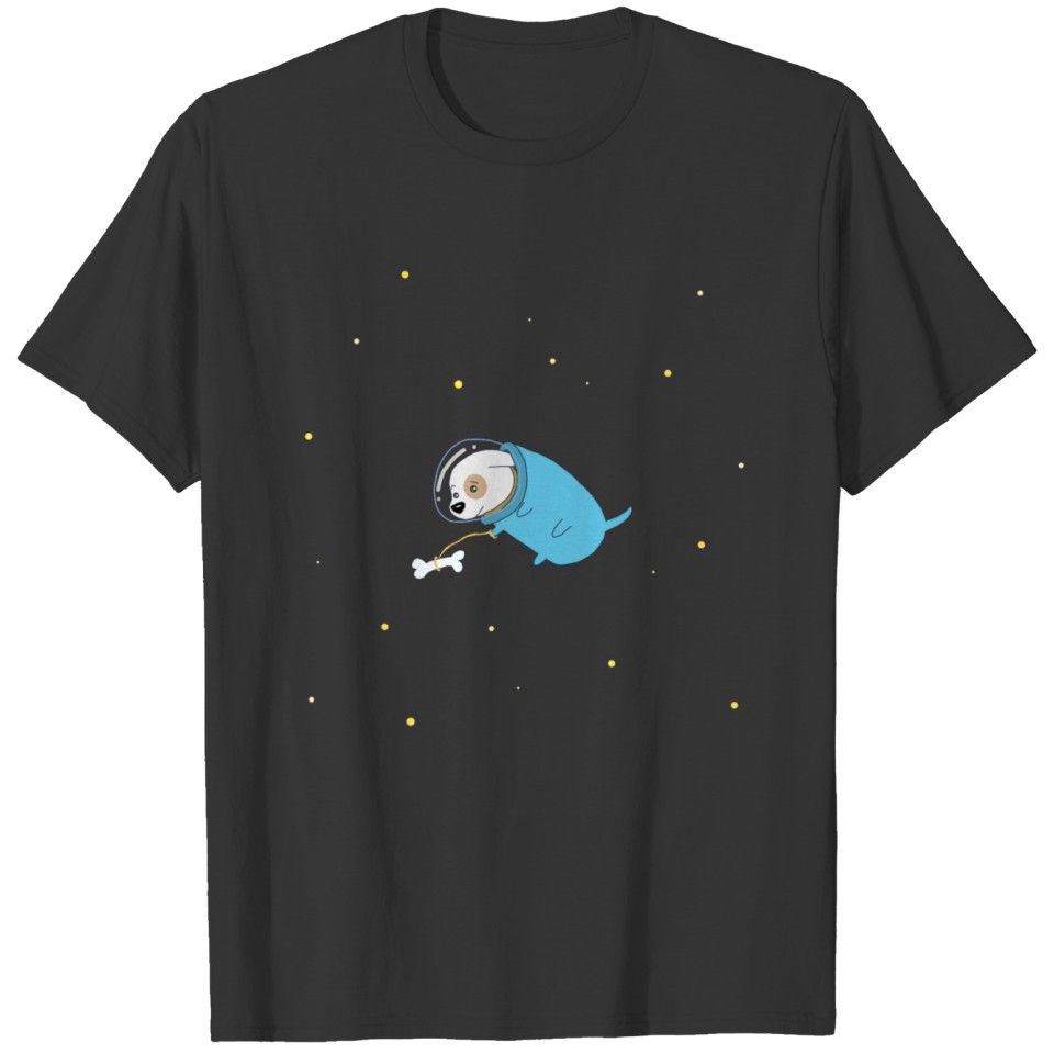 cosmic dog astronaut T-shirt
